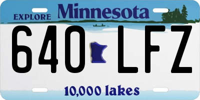 MN license plate 640LFZ
