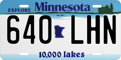 MN license plate 640LHN