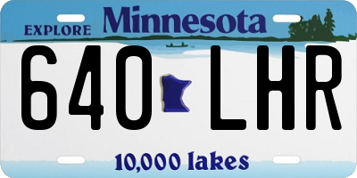 MN license plate 640LHR