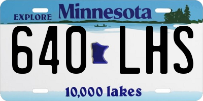 MN license plate 640LHS
