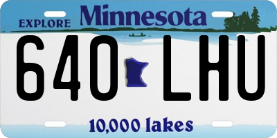 MN license plate 640LHU