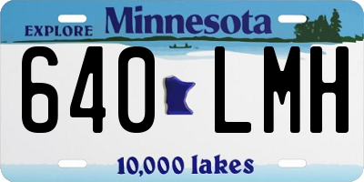 MN license plate 640LMH