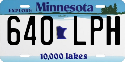 MN license plate 640LPH