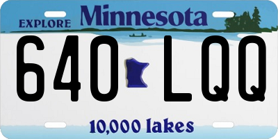 MN license plate 640LQQ