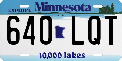 MN license plate 640LQT