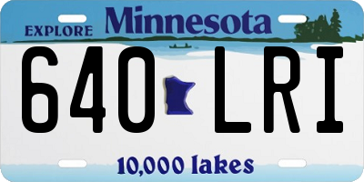 MN license plate 640LRI
