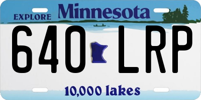 MN license plate 640LRP