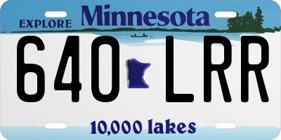MN license plate 640LRR