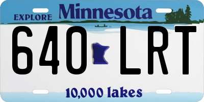 MN license plate 640LRT