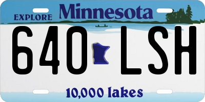 MN license plate 640LSH