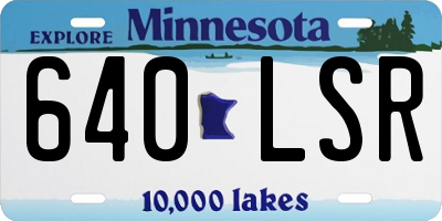 MN license plate 640LSR