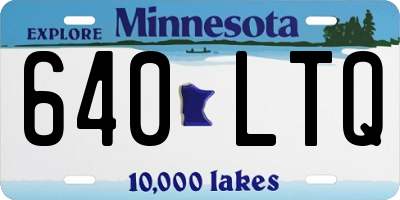 MN license plate 640LTQ