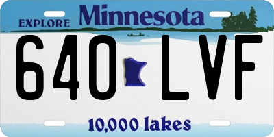 MN license plate 640LVF