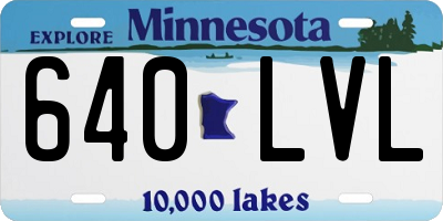 MN license plate 640LVL