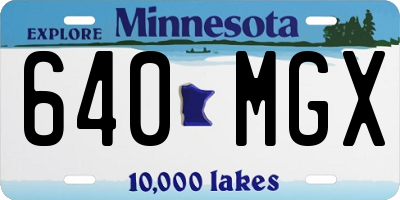 MN license plate 640MGX