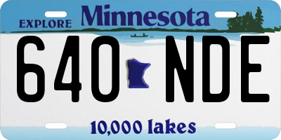 MN license plate 640NDE