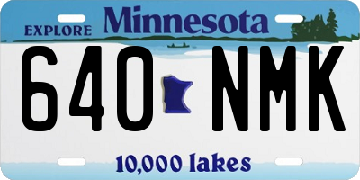 MN license plate 640NMK