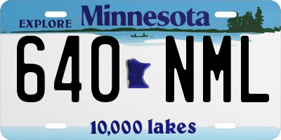 MN license plate 640NML