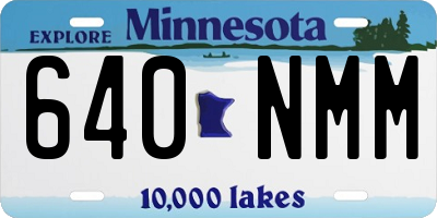 MN license plate 640NMM
