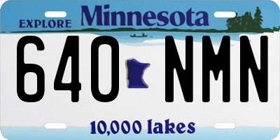 MN license plate 640NMN