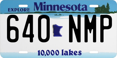 MN license plate 640NMP
