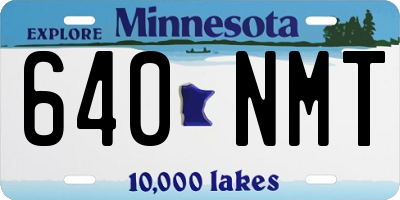 MN license plate 640NMT