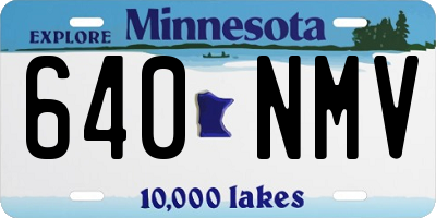 MN license plate 640NMV