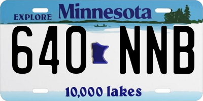 MN license plate 640NNB