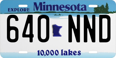 MN license plate 640NND