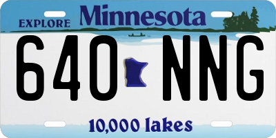 MN license plate 640NNG