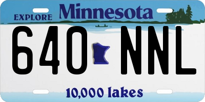 MN license plate 640NNL