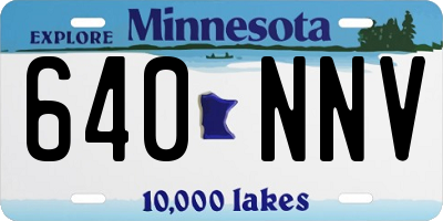 MN license plate 640NNV
