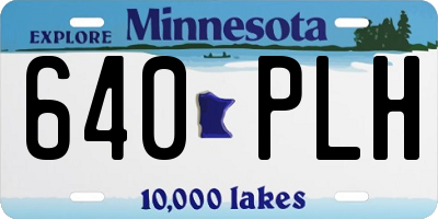 MN license plate 640PLH