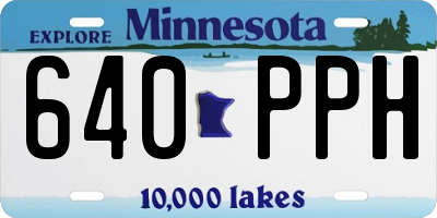 MN license plate 640PPH