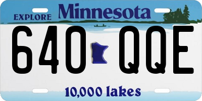 MN license plate 640QQE