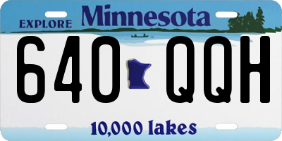 MN license plate 640QQH