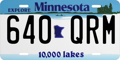 MN license plate 640QRM
