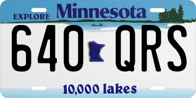 MN license plate 640QRS