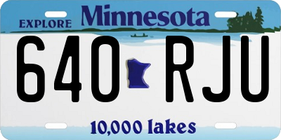 MN license plate 640RJU