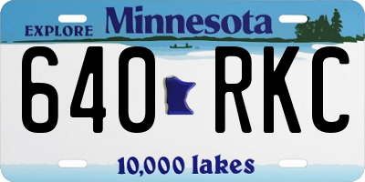MN license plate 640RKC