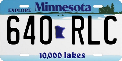 MN license plate 640RLC