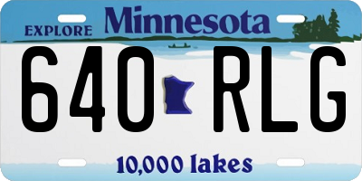 MN license plate 640RLG