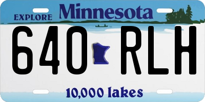 MN license plate 640RLH