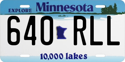 MN license plate 640RLL