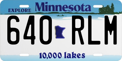 MN license plate 640RLM