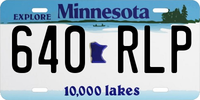 MN license plate 640RLP