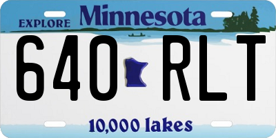 MN license plate 640RLT
