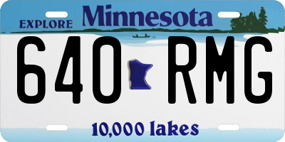 MN license plate 640RMG