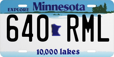 MN license plate 640RML