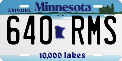 MN license plate 640RMS